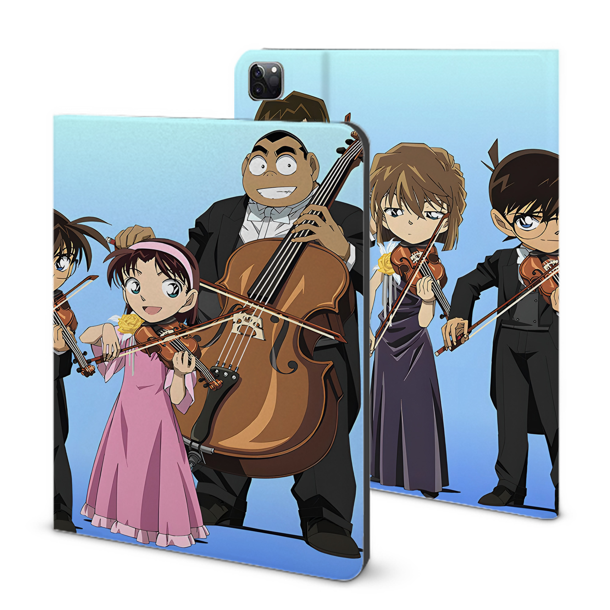 （画像用） 名探偵コナン Detective Conan IPad ケース ブック型 PUレザー TPU 耐衝撃 軽量 薄型 ペン収納なし 全面保護 IPad 各モデル対応